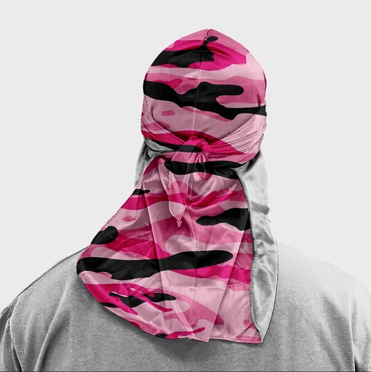 Heat Resistant Pink Camouflage Durag