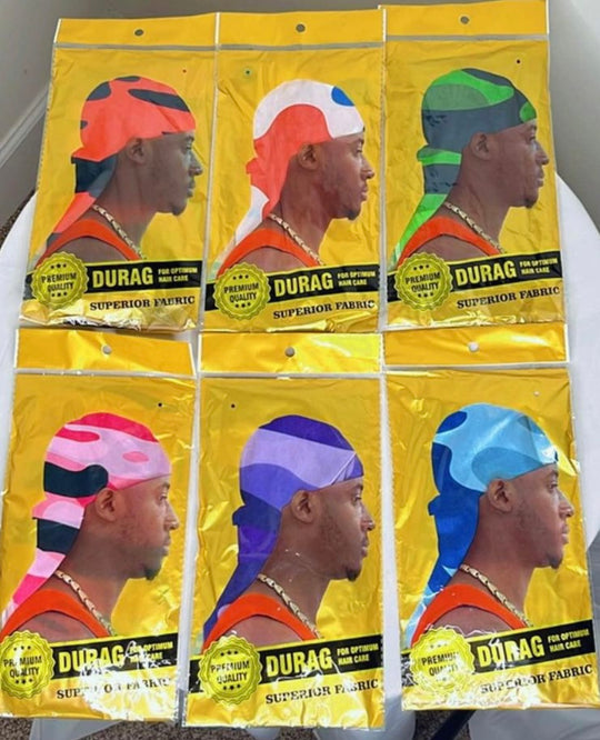 6 Camouflage Durag Collection