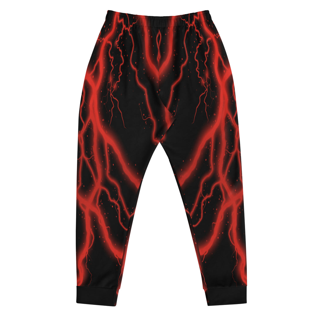 Red/Black Lightning Men's Joggers