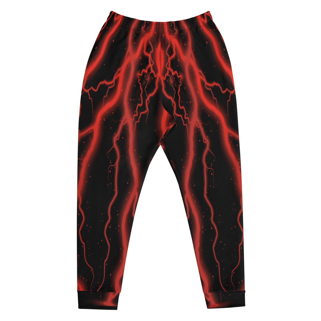 Red/Black Lightning Men's Joggers
