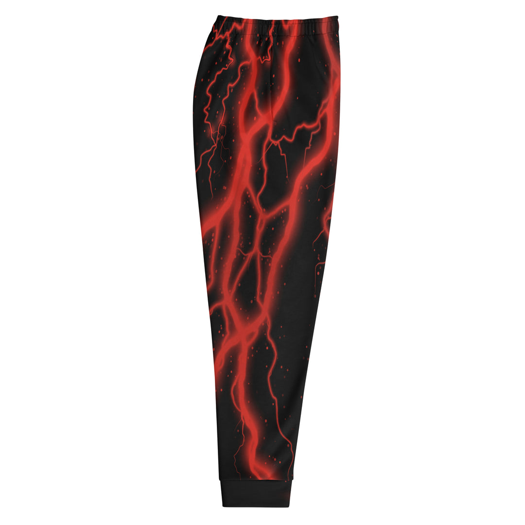 Red/Black Lightning Men's Joggers